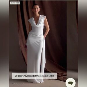 Meshki Chiffon draped maxi dress